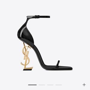 COPY - Authentic YSL patent leather gold heel